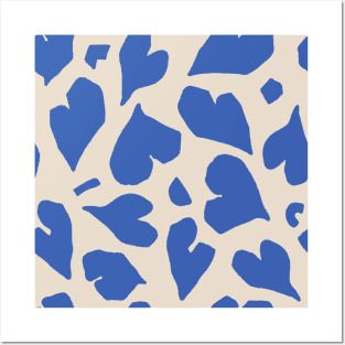 Blue Matisse Hearts Posters and Art